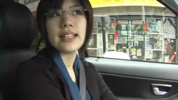 Naughty Asian hottie has her mouth penetrated by a canine's shaft