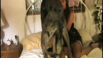 Aroused dog satisfies the snug woman with nonstop intercourse