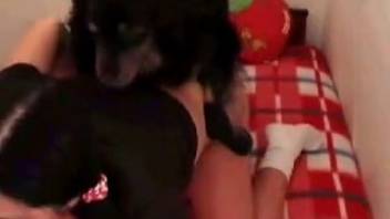 Teen 18+ newbie groans as full canine cock penetrates her vagina