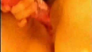 Detailed close-up of an alluring canine entering a moist vagina