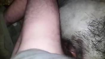 Man ruins animal's ass in midnight zoophilia kinks caught on cam