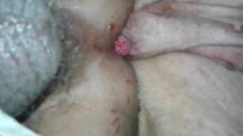Hemorrhaging anus pounded by a lustful monster