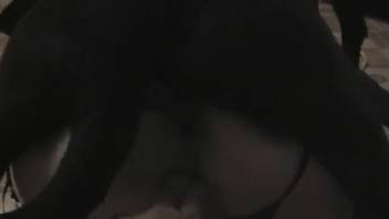 Older woman deepthroats the dog's cock before stuffing it into her pussy
