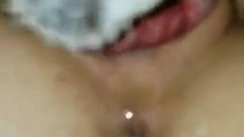 Intimate banging with a super horny beast fanatic