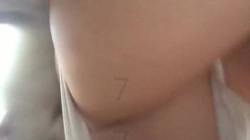 Hot blonde babe plays with a massive dog dick on camera before she gets pounded