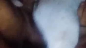 Bare homosexual guy screws fluffy beast in brutal webcam clips
