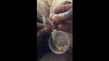 Dude inserting maggots into his urethra for fun and giggles