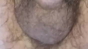 Bare homosexual dude thrusts hard beast dick into the rear