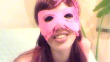 Disguised whore is screwed by her ebony well-hung canine
