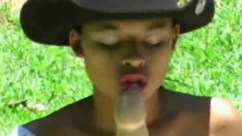 Deepthroat pounding encounter with a perverted stud
